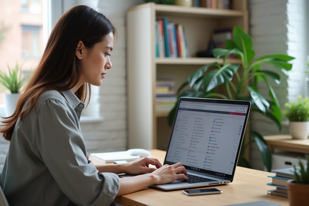 Photographe optimisant le SEO de ses galeries photos sur un logiciel de gestion en ligne comme Jingoo
